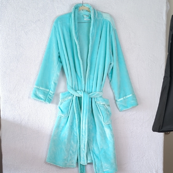 Aspyn Grove Women's Blue Minky Luxury Robe Size‎ S/M - Picture 1 of 6